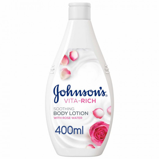 Johnson's Body Lotion - Vita-Rich, Soothing Rose Water, 400ml