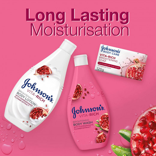 Johnson's Vita Rich Brightening Body Wash With Pomegranate Flower Extract, 400ml