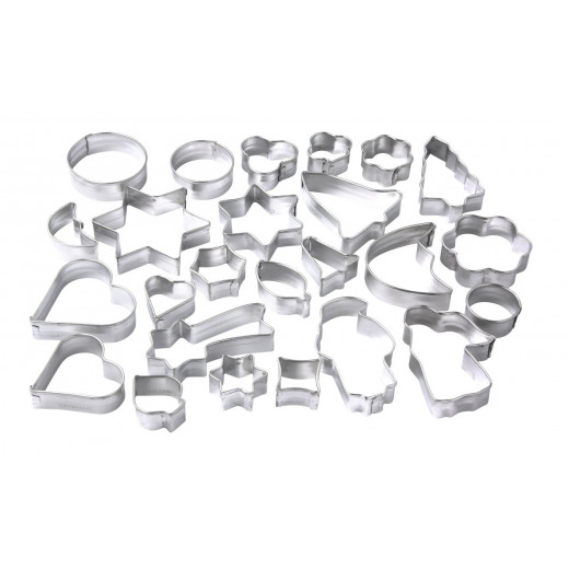 Zenker Patisserie Cookie Cutter, Set Of 25, Different Shapes