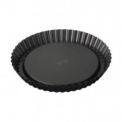 Dr. Oetker Tradition­ Non-Stick Bakeware Flan Tin, Black Color, 22 CM