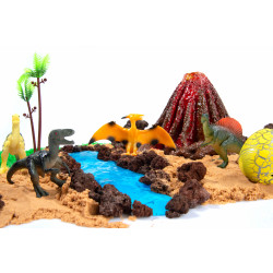 YIPPEE! Sensory Dinosaur Volcano Kit by Rahma