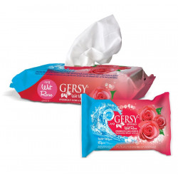 Al Emlaq Gersy Wet Wipes  Rose, 15 pcs