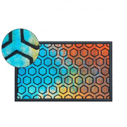 Nova Home Pentagram Outdoor Mat, Multicolor