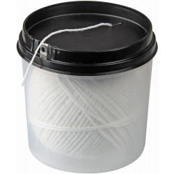 Fackelmann Cooking Twine Kitchen String in Dispenser Box, Black and White Color