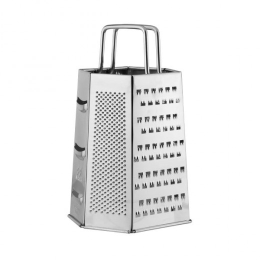 Fackelmann Hexagon Universal Grater, Stainless Steel, 22 CM