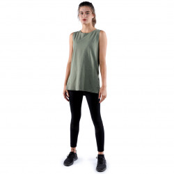 RB Women's Side Slit Tank Top, XX Large Size, Green Color