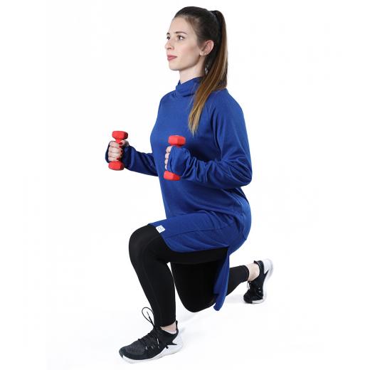 RB Women's Long Running Hoodie, Medium Size, Royal Blue Color