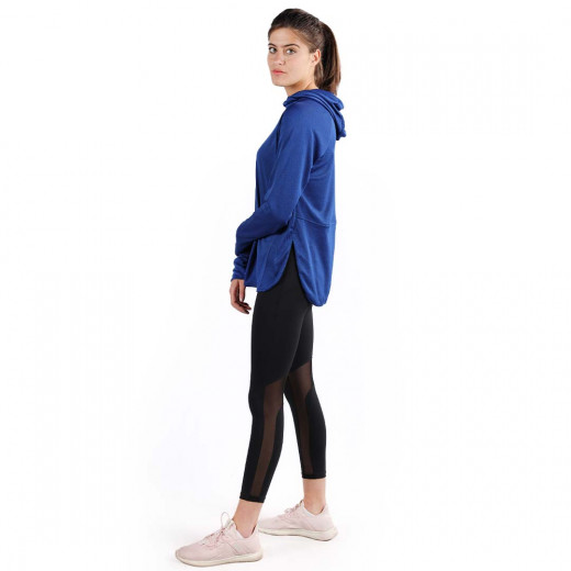 RB Women's Short Running Hoodie, Small Size, Royal Blue Color