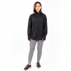 RB Women's Short Running Hoodie, Small Size, Black Color