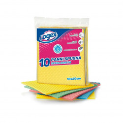 Logex Sponge Cloths for Cleaning Cellulose & Cotton, 10 Pieces