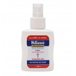 Higeen Anti-bacterial Sanitizer Spray Fragrance Free, 100 Ml