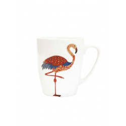 Churchill Paradise Birds Oak Mug Flamingo, 400 ml