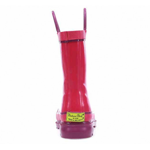 Western Chief Kids Firechief Rain Boot, Pink Color, Size 27