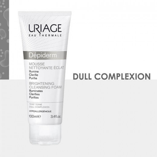 Uriage Depiderm Brightening Cleansing Foam, 100 Ml