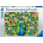 Ravensburger Puzzle Land of the Peacock, 2000 Pieces