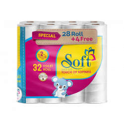 Soft Toilet Paper Rolls, 200 Sheet, 28 Rolls + 4 For Free