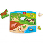 Hape Farm Animal Puzzle & Play