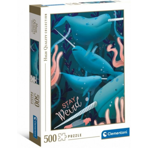 Clementoni Puzzle , High Quality Collection Narwhal , 500 Pieces
