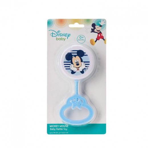 Disney Mickey Mouse Baby Rattle, Blue Color