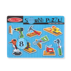 Melissa & Doug Construction Tools Sound Puzzle