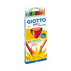 Giotto Elios Triangular 24 Coloured Pencils