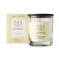 Ambientair Lacrosse Scented Candle, White Musk Scent, 200 Gram