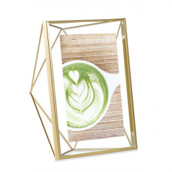 Umbra square photo frame, gold 13x18cm