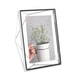 Umbra square photo frame, silver 13x18cm