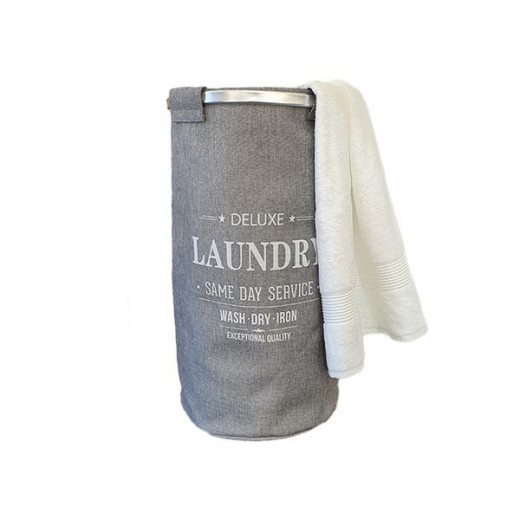 Weva ringo foldable laundry basket, grey