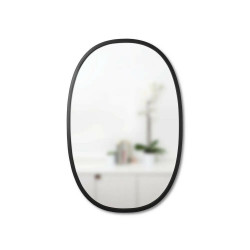 Umbra oval wall mirror, black