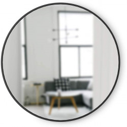 Umbra Decorative Round Wall Mirror, 94 Cm, Black Color