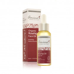 Amina's Organic Rose Hip Seed Dropper Face Oil, 30 ml