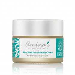 Amina's Natural Aloe Vera Face & Body Moisturizing Cream 120 Ml