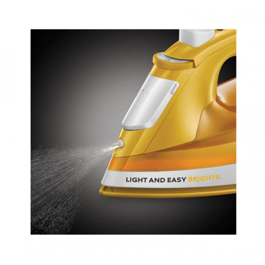 Russell Hobbs Iron Light and Easy Brights, Orange Color, 2400 Watt