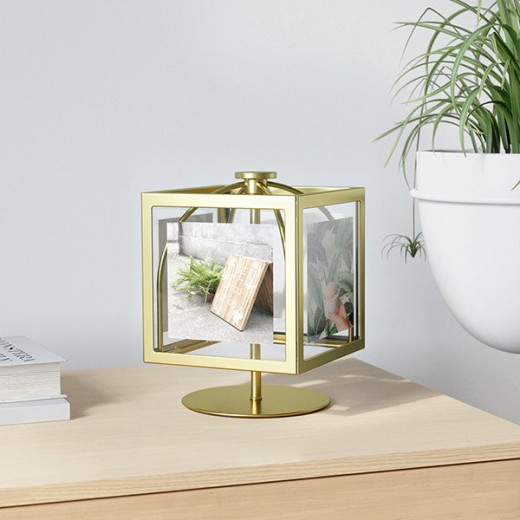 Umbra photo display locker, brass color