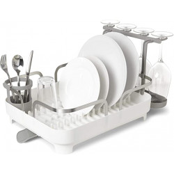 Umbra plastic dish rack holster, white color