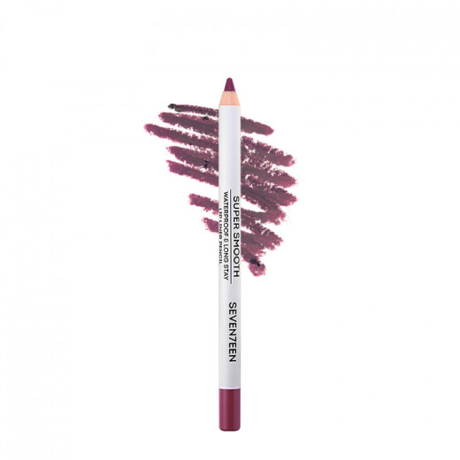 Seventeen Super Smooth Waterproof Lip Liner, Shade Number 08