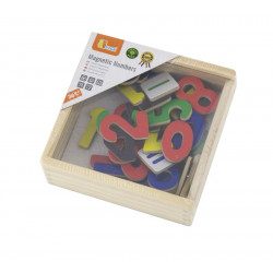 Viga Wooden Magnetic Numbers For Kids, 37 Pieces