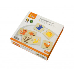 Viga Puzzle Set, Animal Feeding Design