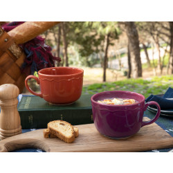 Madame Coco Tulipe Mug, Purple Color, 480 Ml