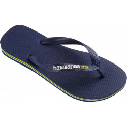 Havaianas Flip Flop Brasil Logo , Navy Blue Color