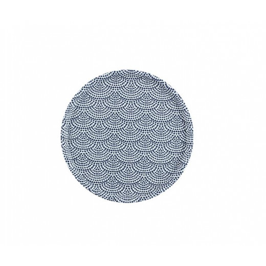 Madame Coco Reve Bleu Baisse Round Tray, 36.5 Cm