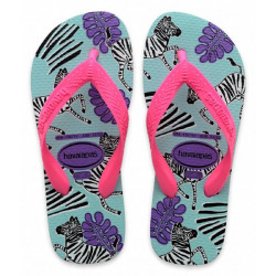 Havaianas Kids Top Fashion Flip Flop, Blue Sky Color