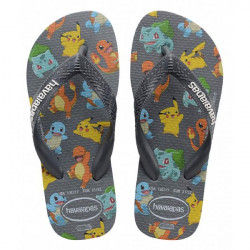 Havaianas Kids Top Pokemon Flip Flop, New Graphite