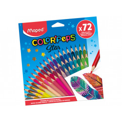 Colour Pencils Maped Color’peps Star, 72 Pieces