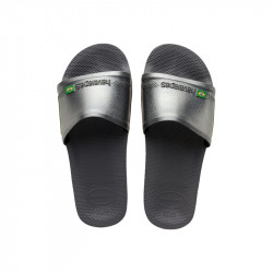 Havaianas Slide Brasil New Graphite