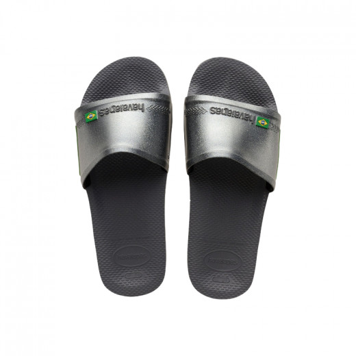 Havaianas Slide Brasil New Graphite