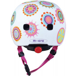 Micro Children's Helmet Doodle Dot, Multicolored, Size Small