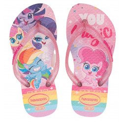 Havaianas Kids Slim My Little Pony Flip Flop, Macaron Pink Color, Size 23/24