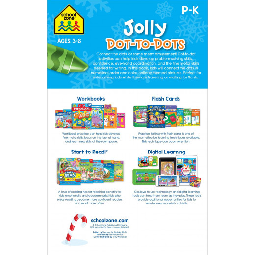 School Zone Jolly Dot-To-Dots Tablet Workbook